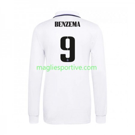 Completo Calcio Real Madrid Karim Benzema 9 Divisa Prima 2022-2023 ML